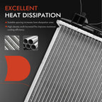 Radiator with Oil Cooler for Honda CR-V (1997–2001)