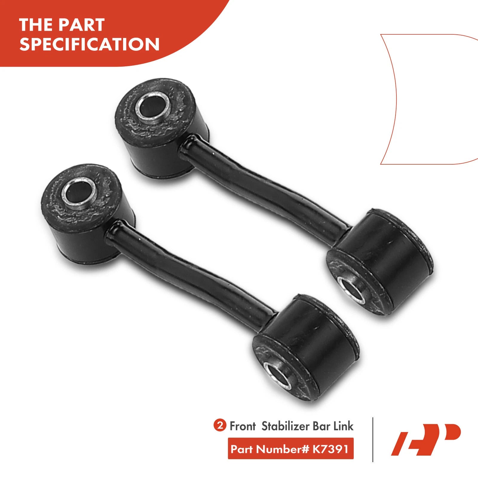 Set of 12 Front Control Arm Sway Bar Links for Jeep Liberty (2002–2004)