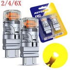 2X 3157 4157 LED Front Turn Signal Blinker Light Bulb Amber for