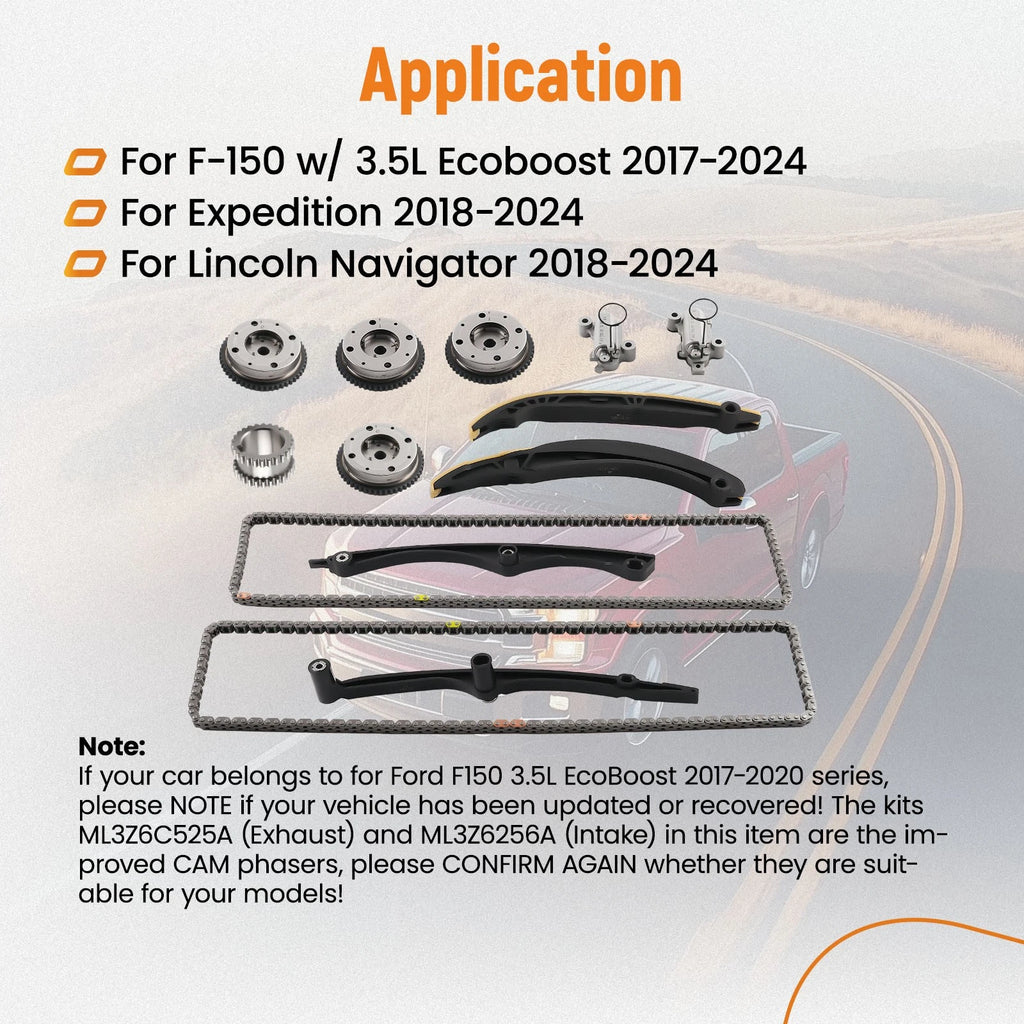 Timing Chain Kit for Ford F150, Expedition 3.5L Ecoboost (2011-2020)