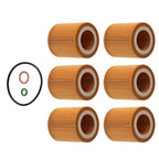 Set of 6 Engine Oil Filters for BMW 328i (2007–2012) 57327