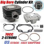 70cc Big Bore Cylinder Kit for Yamaha Jog Minarelli Zuma Vino (2 Stroke)