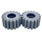 Set of 2 Rubber Pressure Roller Wheels for Edge Banding Machinery