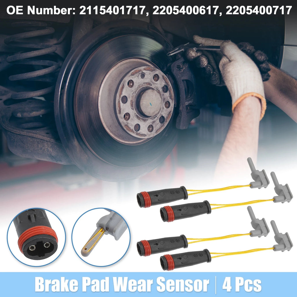 Set of 4 Brake Pad Wear Sensor Leads for Mercedes-Benz (2010–2020) 786527118861