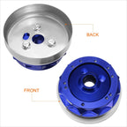 J2 Steering Wheel Short Hub Adapter for Ford Mustang/Fairlane (1965–1969) Blue