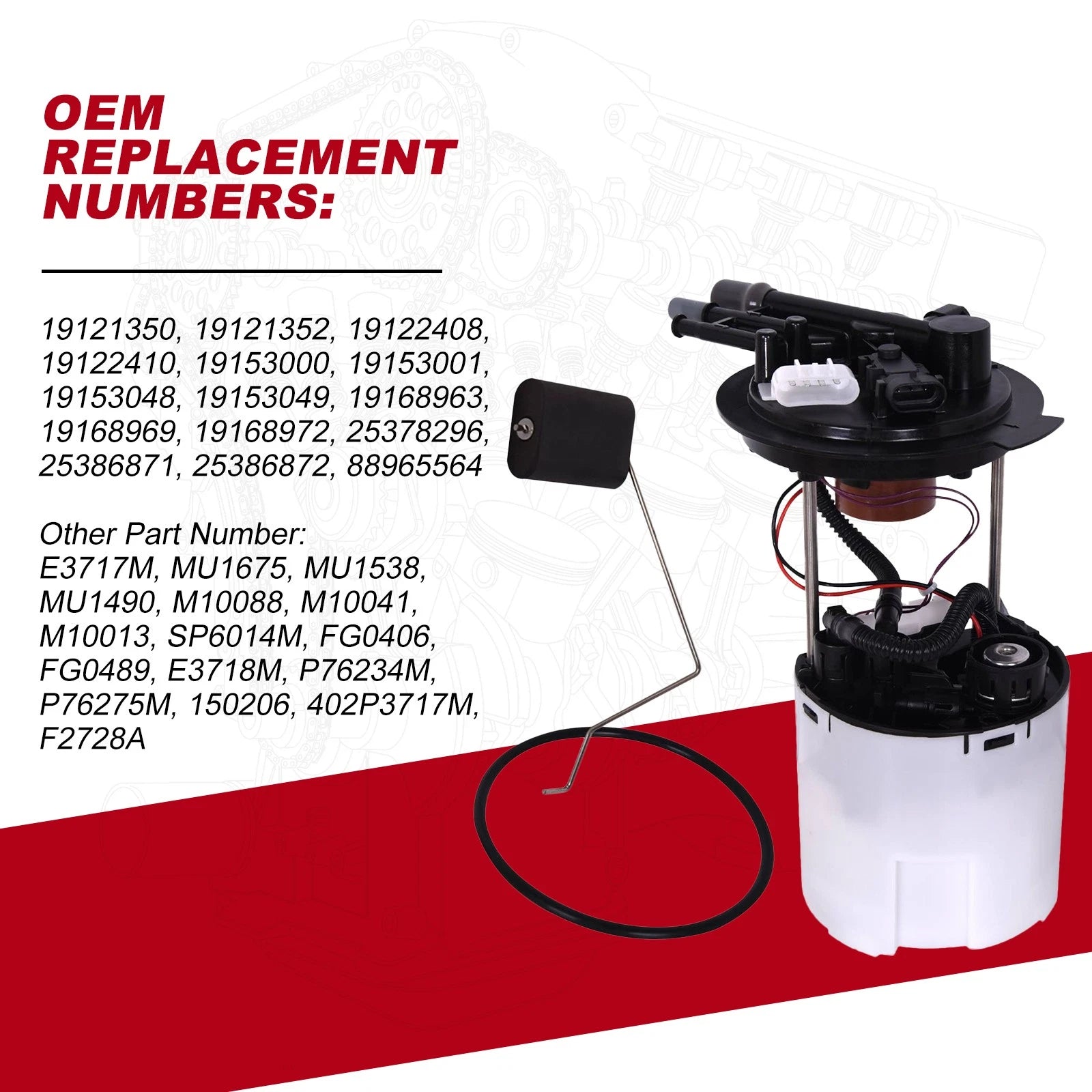Fuel Pump Assembly with Sensor for Pontiac Montana, Chevy Uplander (2005–2007)