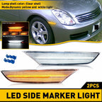 Set of 2 LED Front Bumper Side Marker Lights for Infiniti G35 (2003–2006)