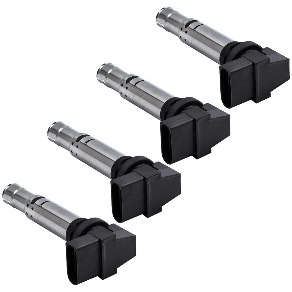 Set of 4 Electronic Ignition Coils for VW Caddy Golf Audi Seat (2002–2015)