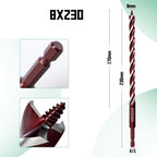 4 Flute 230mm Wood Auger Bit with Hex Shank for Cordless Drill