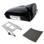 Black Razor Trunk Backrest Pad Mount Rack for Harley Touring Road King (2014–2026)