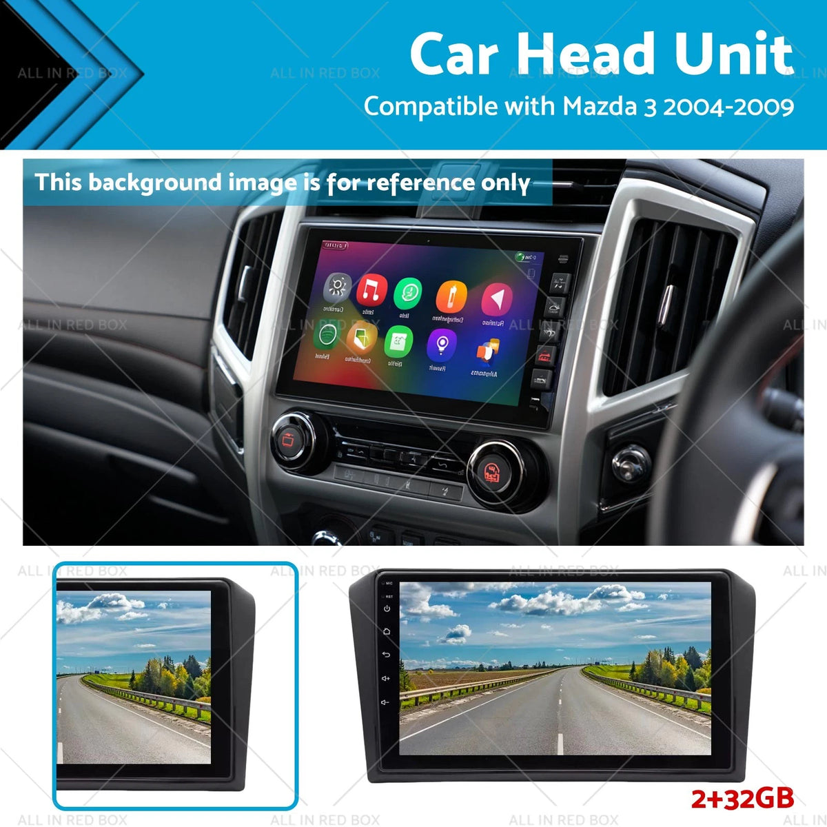 Car Radio Head Unit for Mazda 3 (2004–2009) - Android 13, Apple CarPlay, Camera