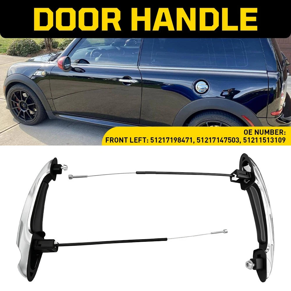 Exterior Door Handle Set of 2 for Mini Cooper R50 R52 R55 R56 R57 R58