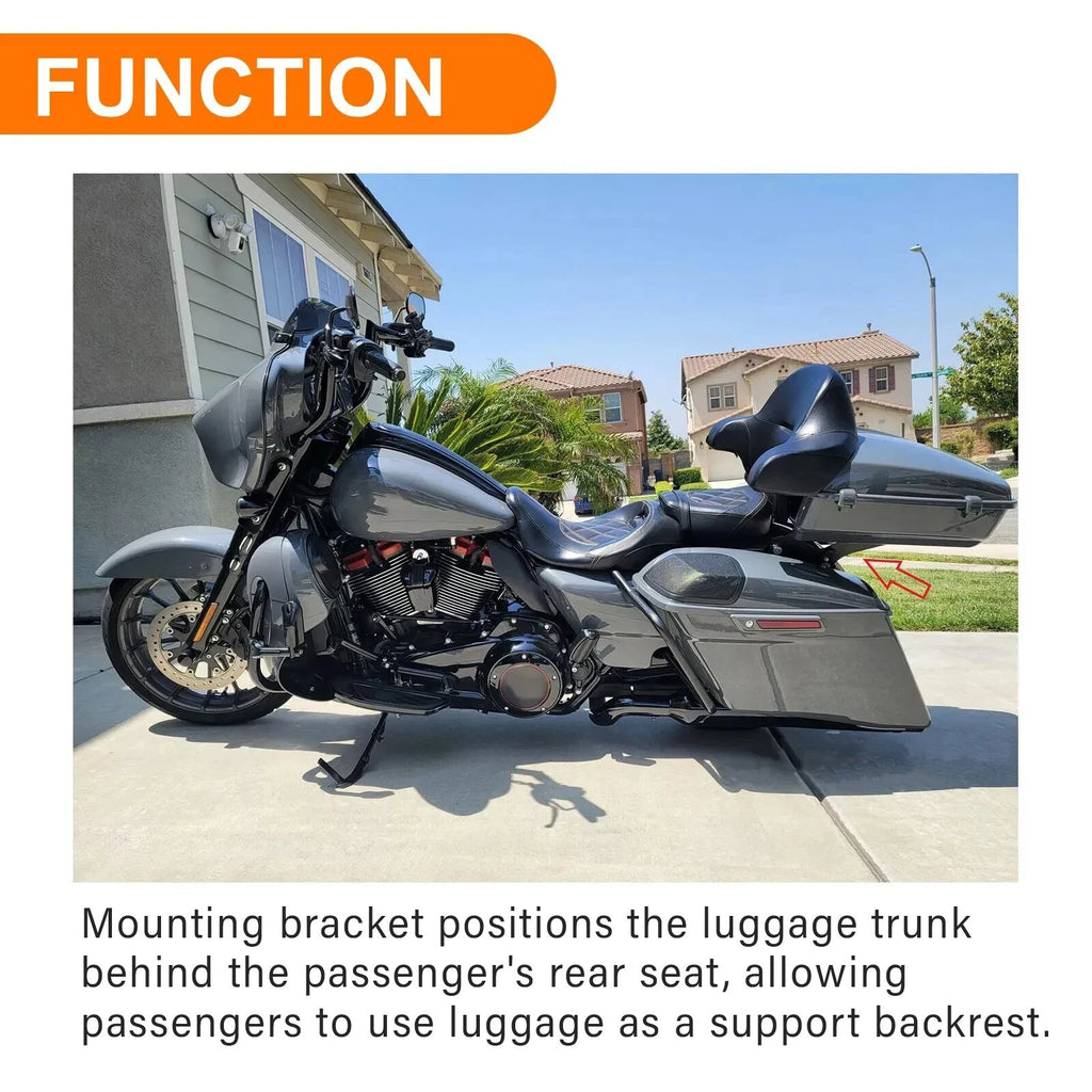 2X Luggage Mount Rack Bracket for Harley Touring Road Street Glide (2014–2026)
