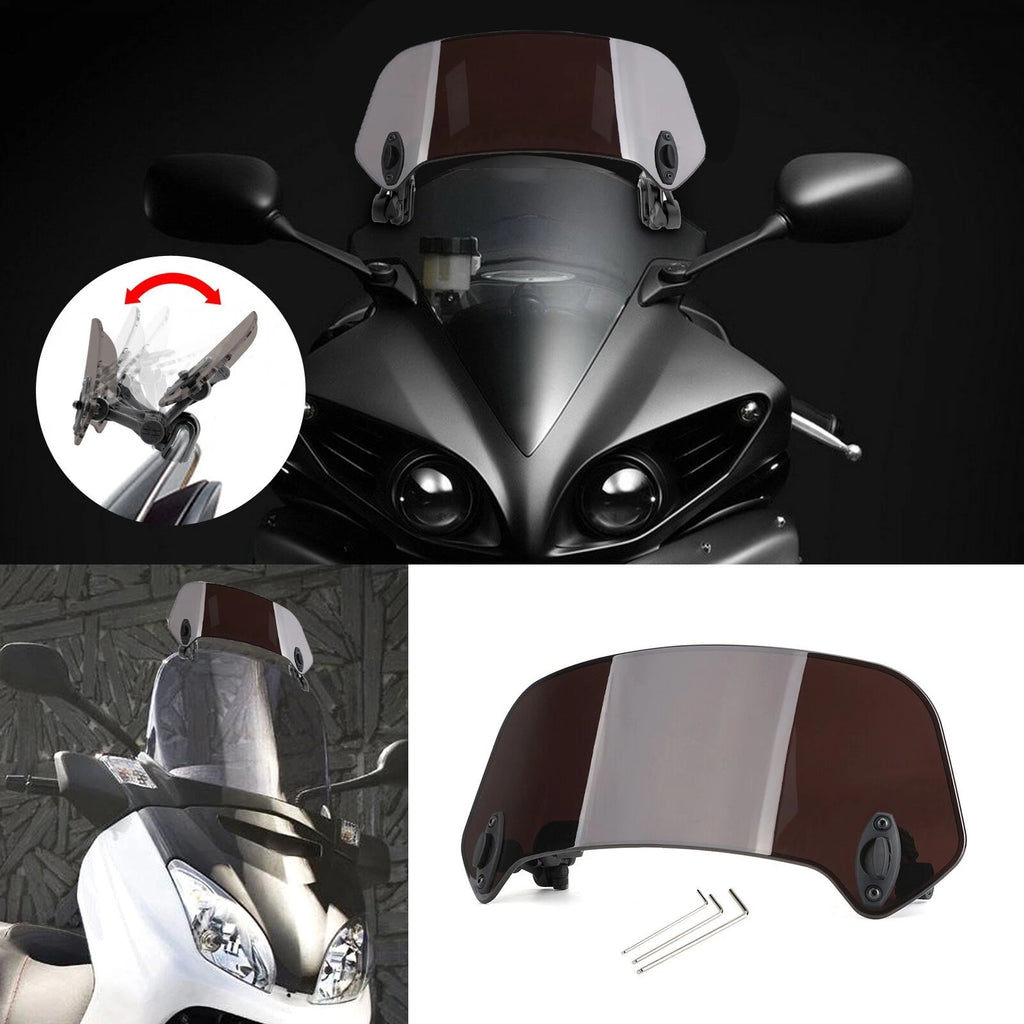 Universal Adjustable Clip On Windshield Extension Deflector for Cars