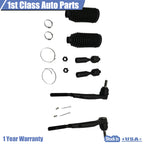 Set of 6 Tie Rod Boot Suspension Kit for GMC Envoy Saab 9-7x (2003–2009)