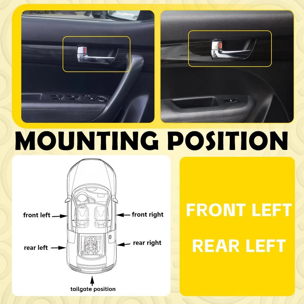 2PC Door Handle Left Driver for Kia Sorento (2011–2015)