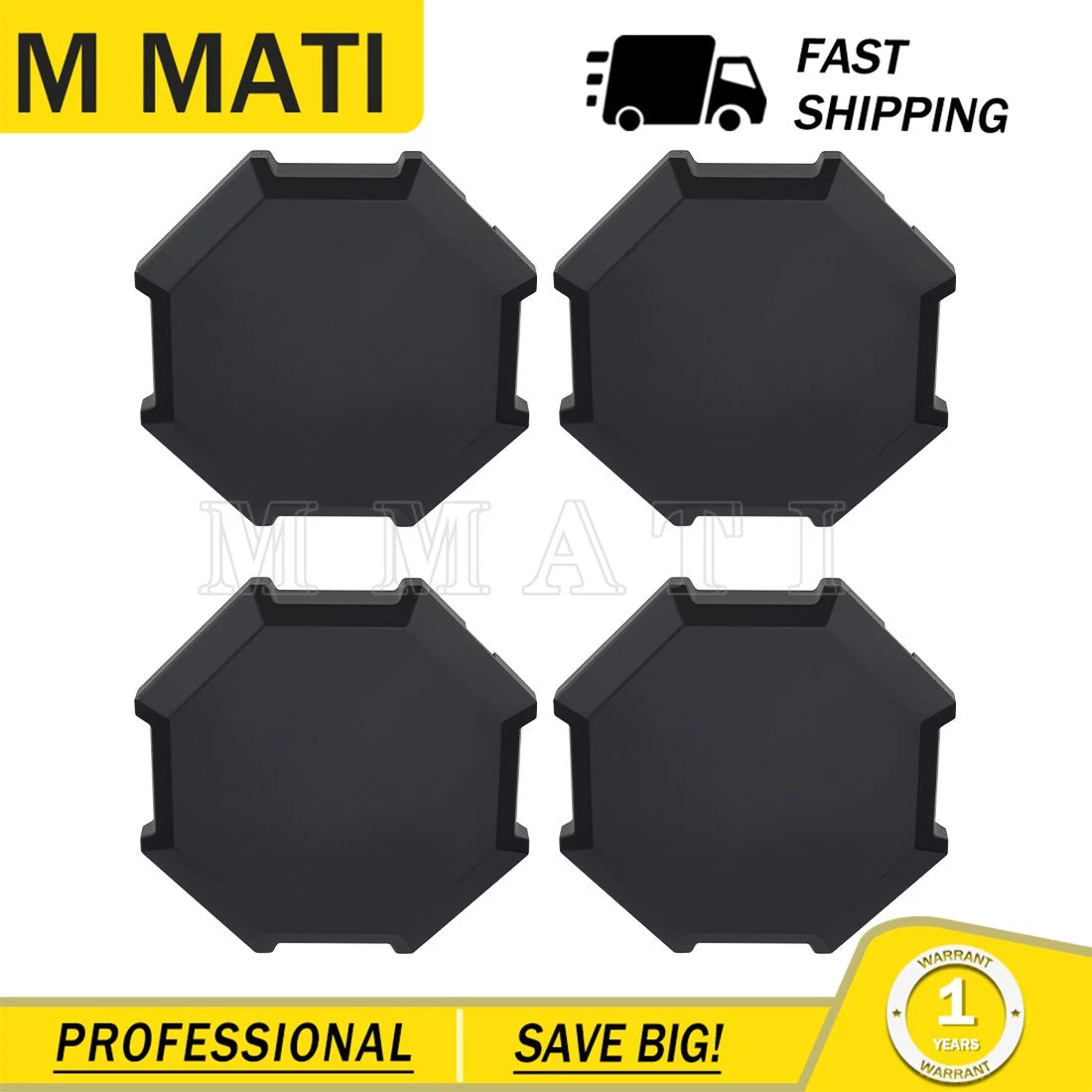 Set of 4 Wheel Tire Rim Hub Caps for Polaris Sportsman 850 Touring (2020–2024)