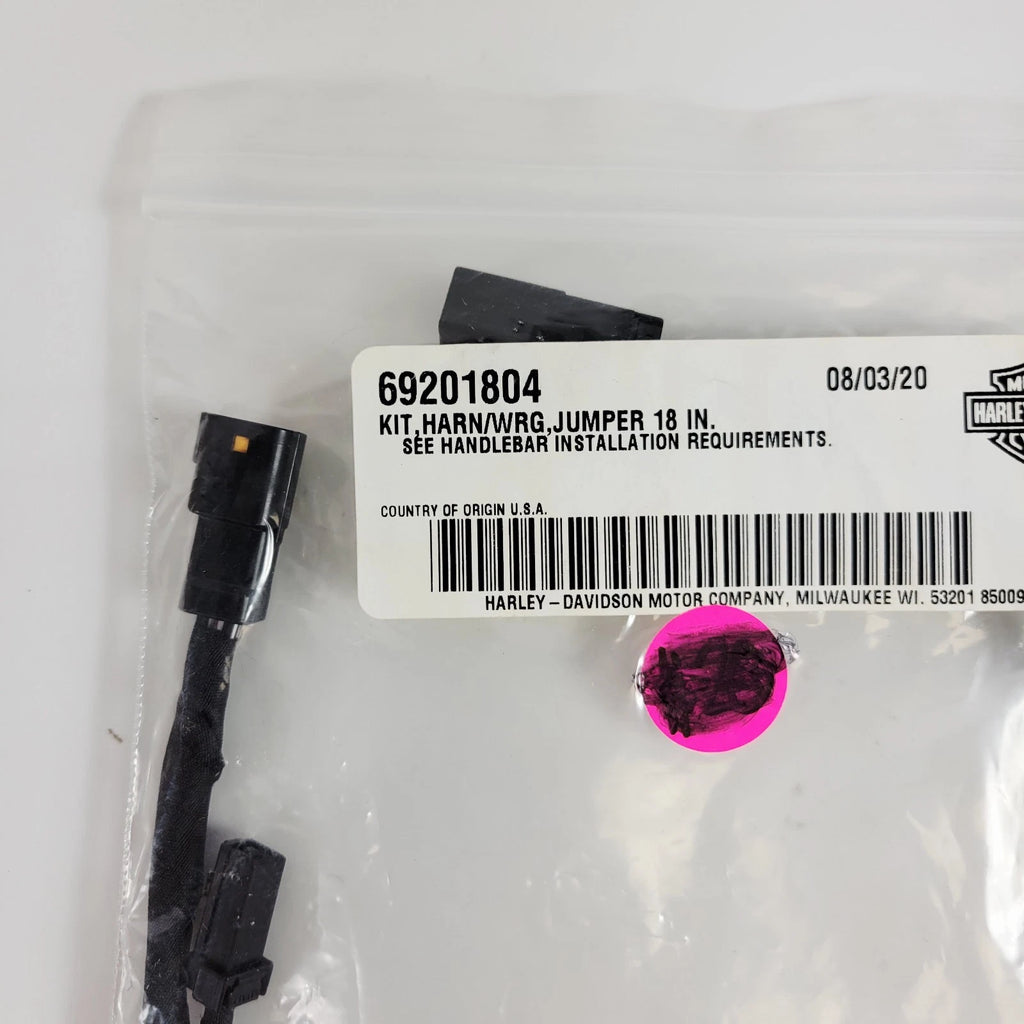 18" Harness Wiring Extension Kit for Harley-Davidson (OEM 69201804)