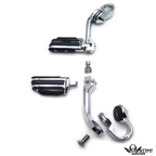 Chrome 5" Long Foot Peg Kit for Yamaha Roadstar, Honda Goldwing