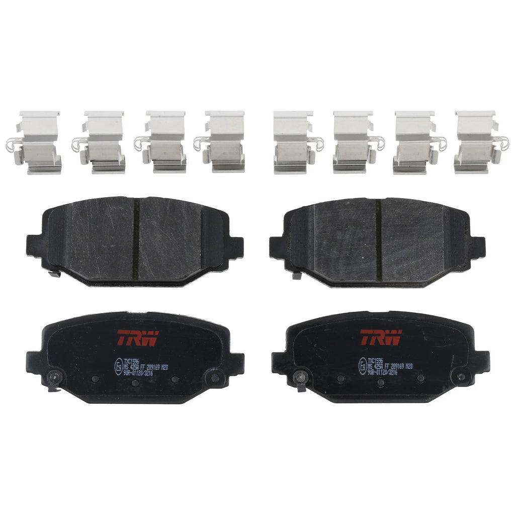 Set of 4 Disc Brake Pads for Dodge Grand Caravan (2012–2020)