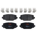 Set of 4 Disc Brake Pads for Dodge Grand Caravan (2012–2020)