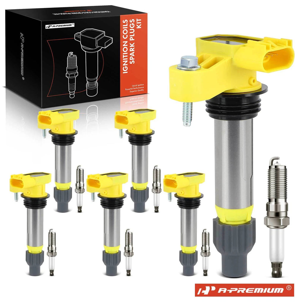Set of 6 Ignition Coils & Iridium Platinum Spark Plugs for Chevy Equinox