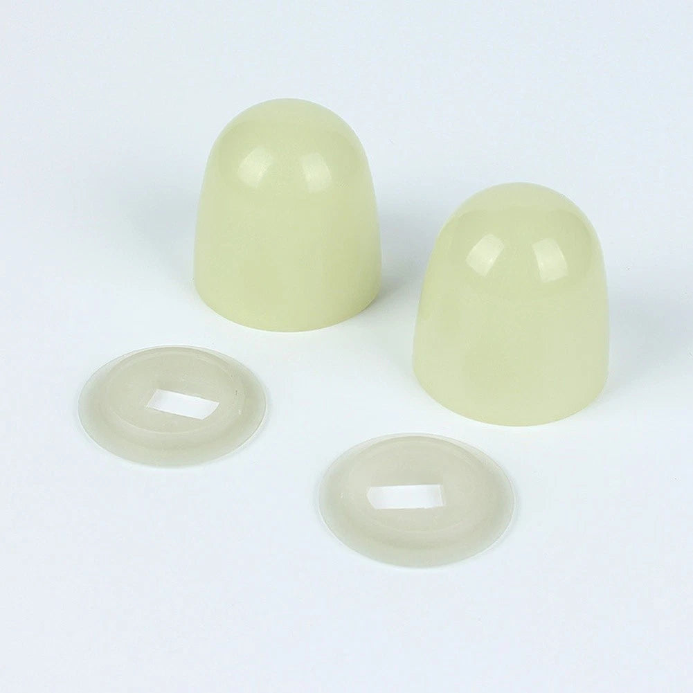 Glow in the Dark Toilet Screw Covers for Bathroom (Fluorescent)
