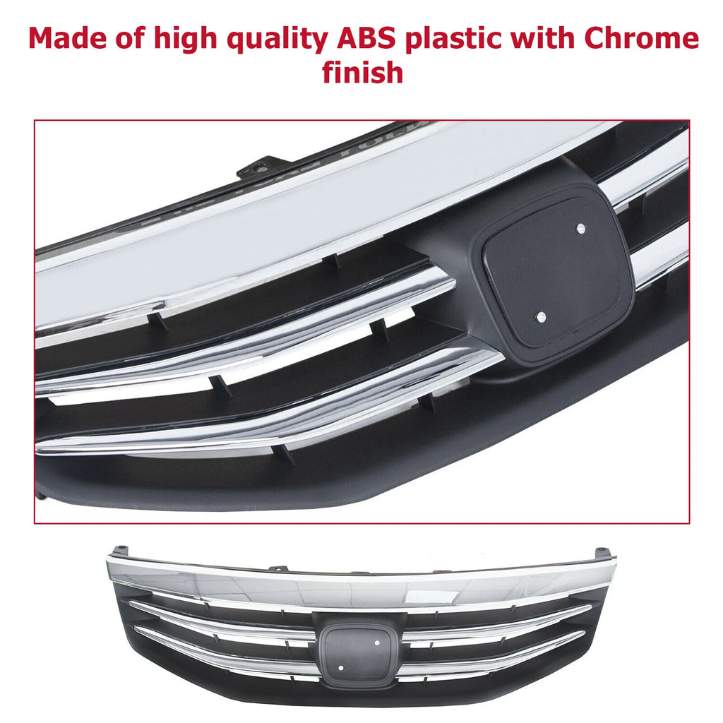 Chrome Upper Grille for Honda Accord (2011-2012)