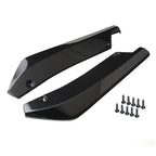 Universal Anti-Scratch Rear Bumper Lip Wrap Diffuser for Car - Black