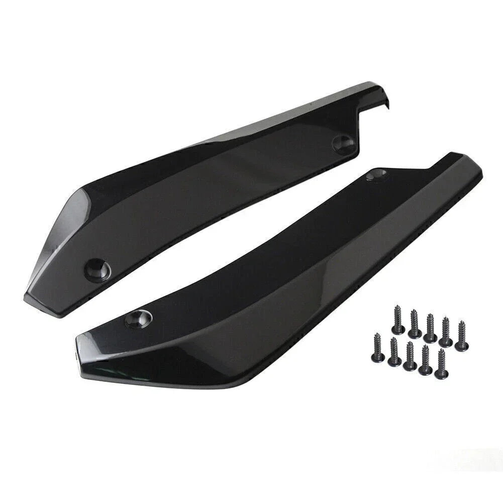 Universal Anti-Scratch Rear Bumper Lip Wrap Diffuser for Car - Black