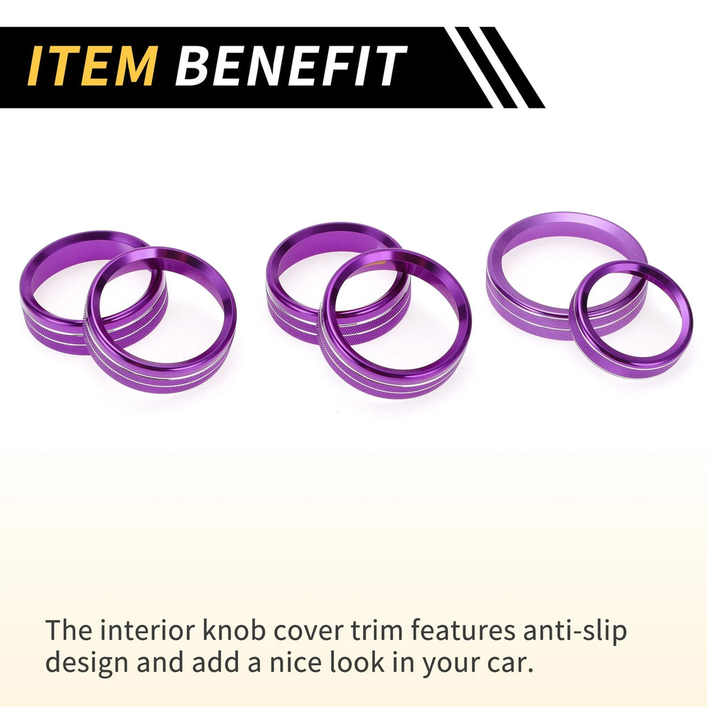 Set of 1 Air Conditioning Button Cover Trim for Ford F-150 XLT (2016–2019) Purple
