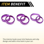 Set of 1 Air Conditioning Button Cover Trim for Ford F-150 XLT (2016–2019) Purple