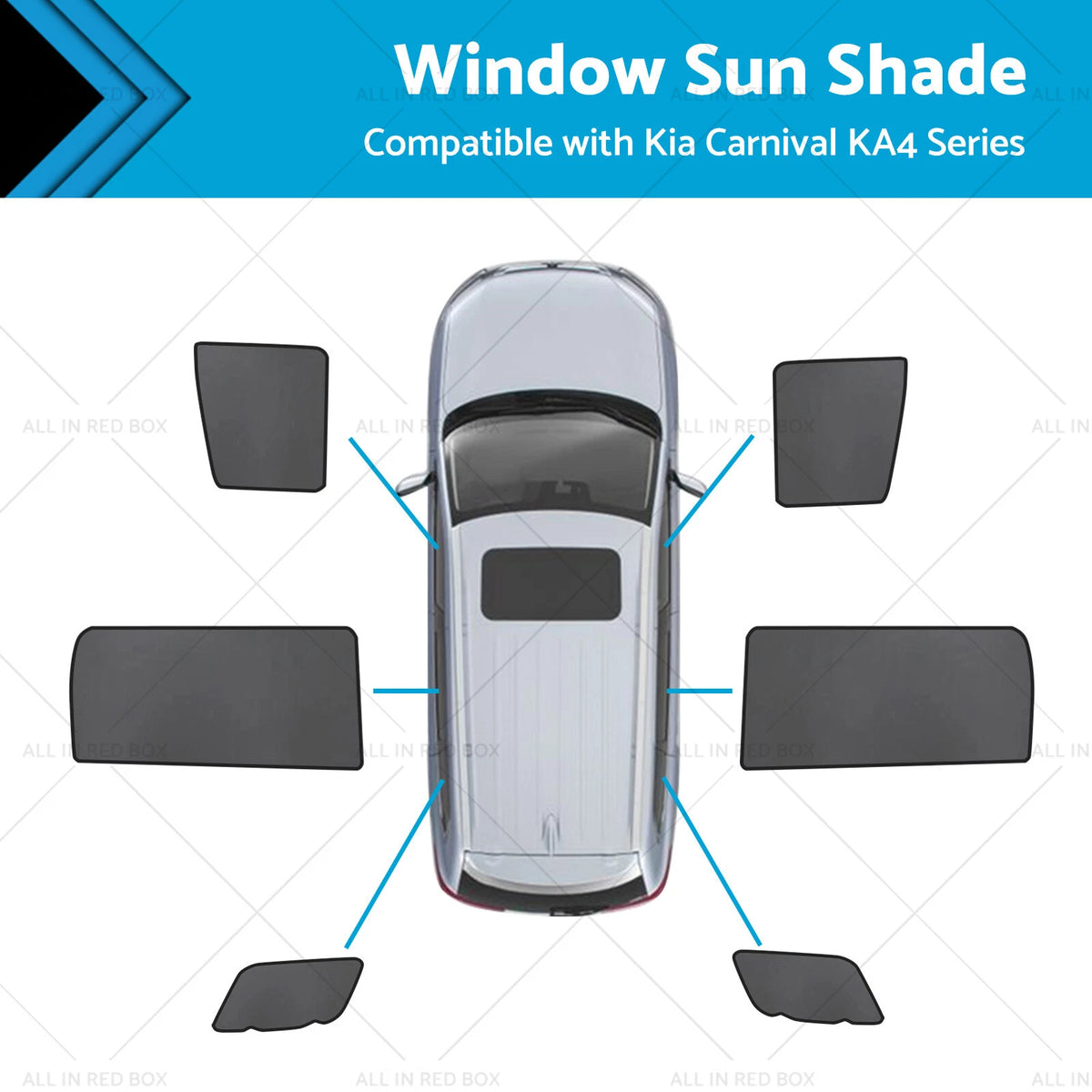 Magnetic Sun Shade for Kia Carnival (2020–2023)