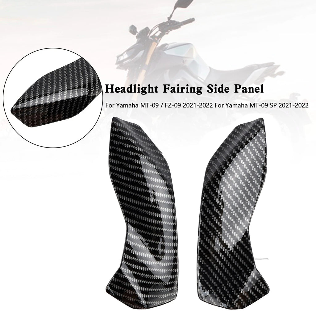 Headlight Fairing Side Panel for Yamaha MT-09 FZ09 MT-09 SP (2021–2022) Carbon
