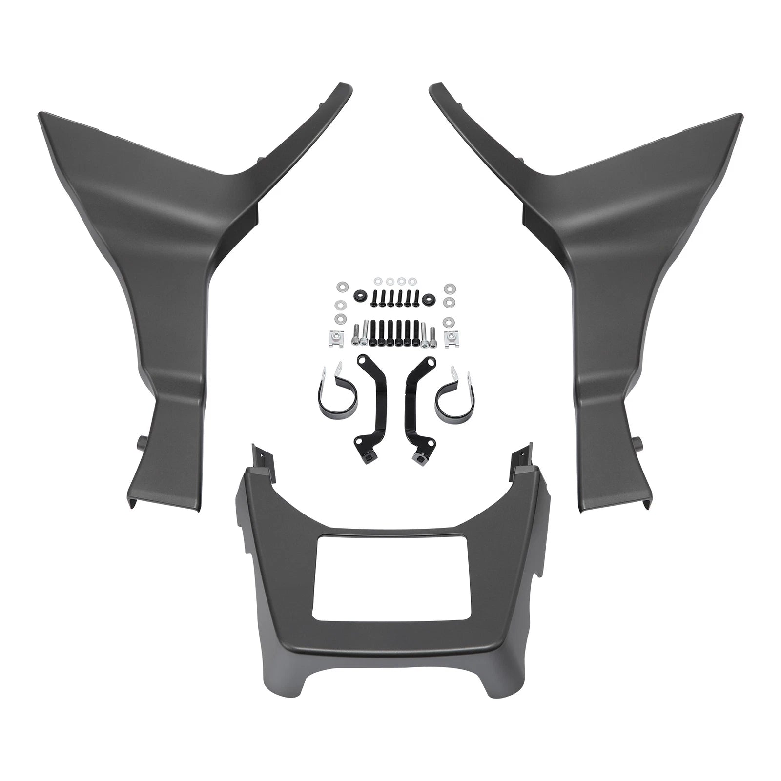 Side Fairing Chin Spoilers for Harley Road Glide (2017–2023) Industrial Gray Denim