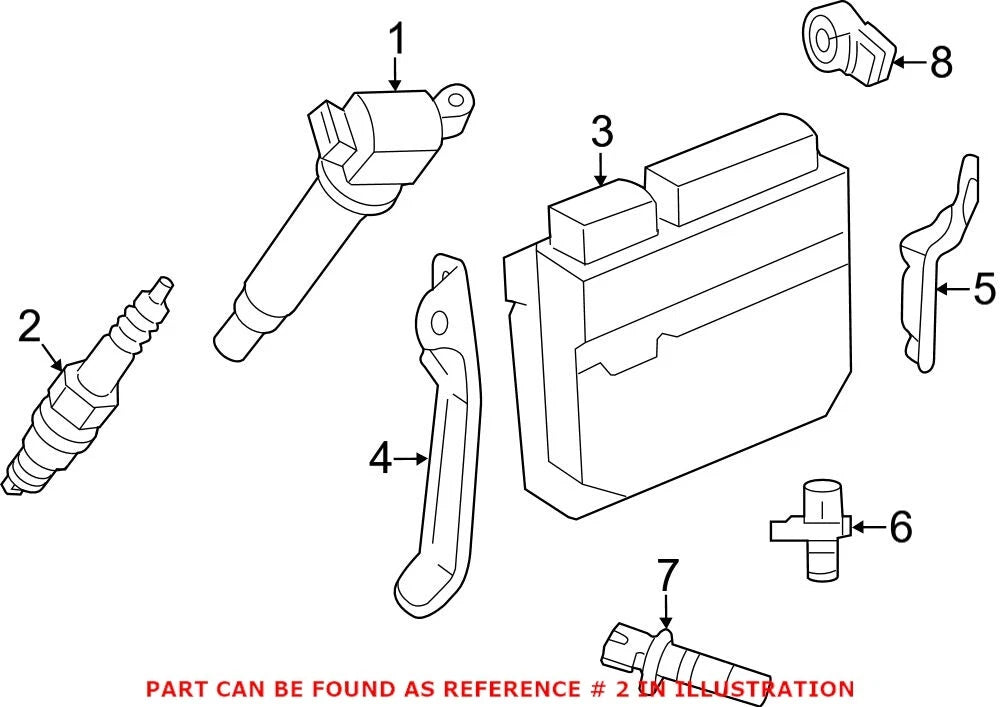 Genuine OEM Iridium Spark Plug for Lexus ES350 RX350 RX450h (2007–2021) 90919-01247