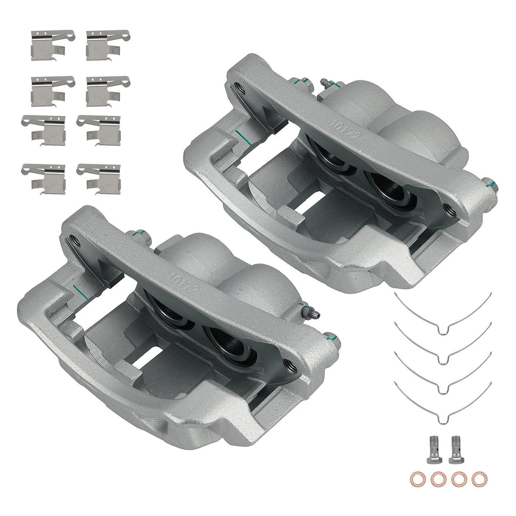 Front Disc Brake Caliper Set for Ford F-250 F-350 Super Duty Excursion (2011–2016)