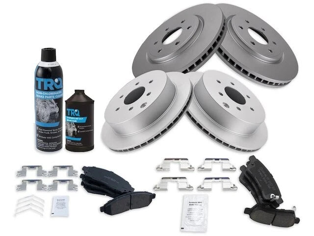 Front and Rear Brake Pad and Rotor Kit for Suzuki Equator (2009–2012) WR865DP