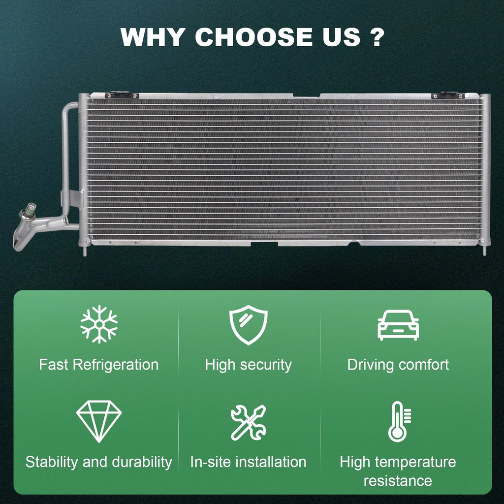 Aluminum AC Condenser for Jeep Cherokee (1997–2001)