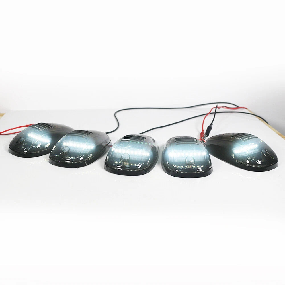 Set of 5 Smoked Cab Roof Marker Lights for Dodge Ram 2500 3500 (2003–2016)