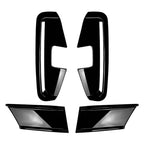 Black Front Bumper Air Vent Spoiler for BMW 4 Series G22 G23 M Sport (20-24)