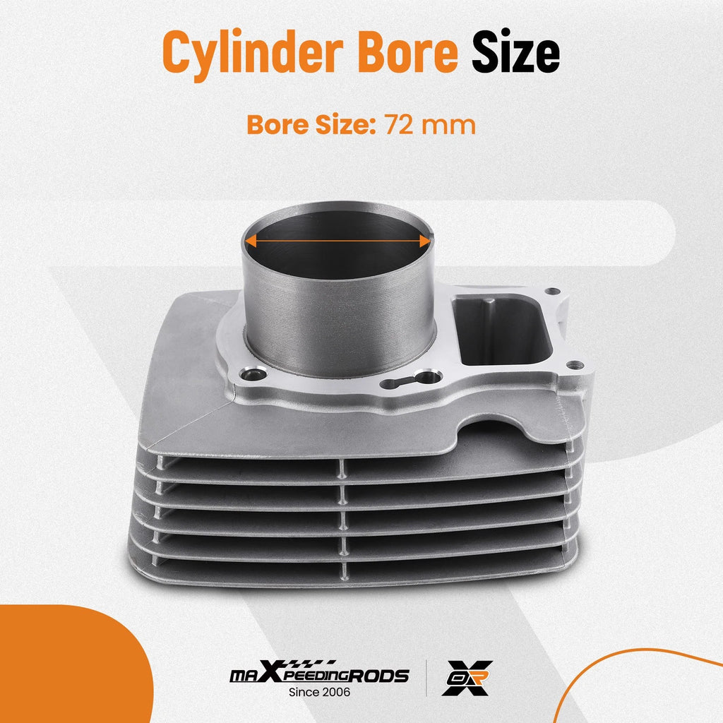 Big Bore 72mm Cylinder Piston Ring Kit for Honda TRX250EX (2001–2009)
