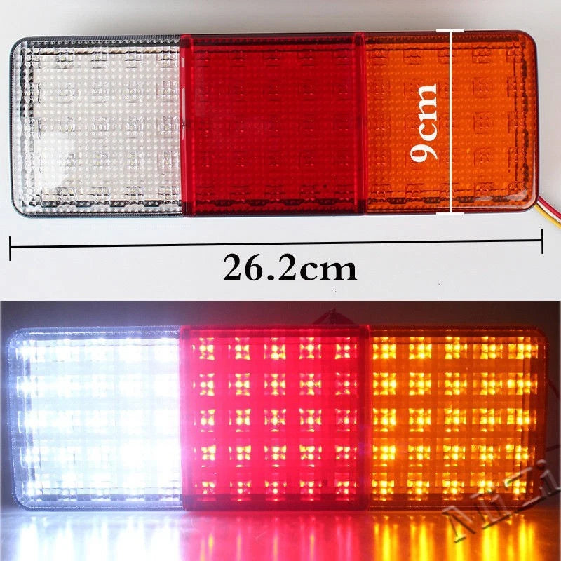 1X 12V 75 LED Tail Lights for Trailer Caravan Truck Boat