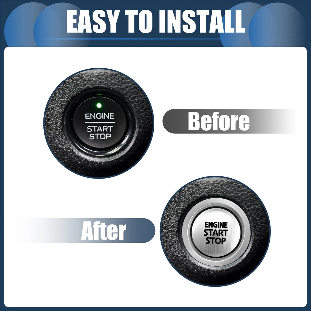 Engine Start Stop Button Cover Set for Toyota Alphard 30 Series (2015–2020)