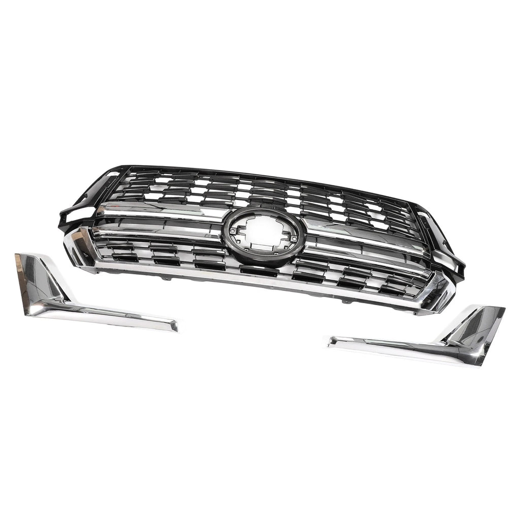 Front Upper Hood Bumper Grille for Toyota Land Cruiser LC200 (2016–2020) Black