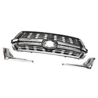 Front Upper Hood Bumper Grille for Toyota Land Cruiser LC200 (2016–2020) Black