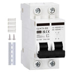 2 Pole Solar Circuit Breaker 15A 30A 60A 100A 120A AC DC 400V Isolator