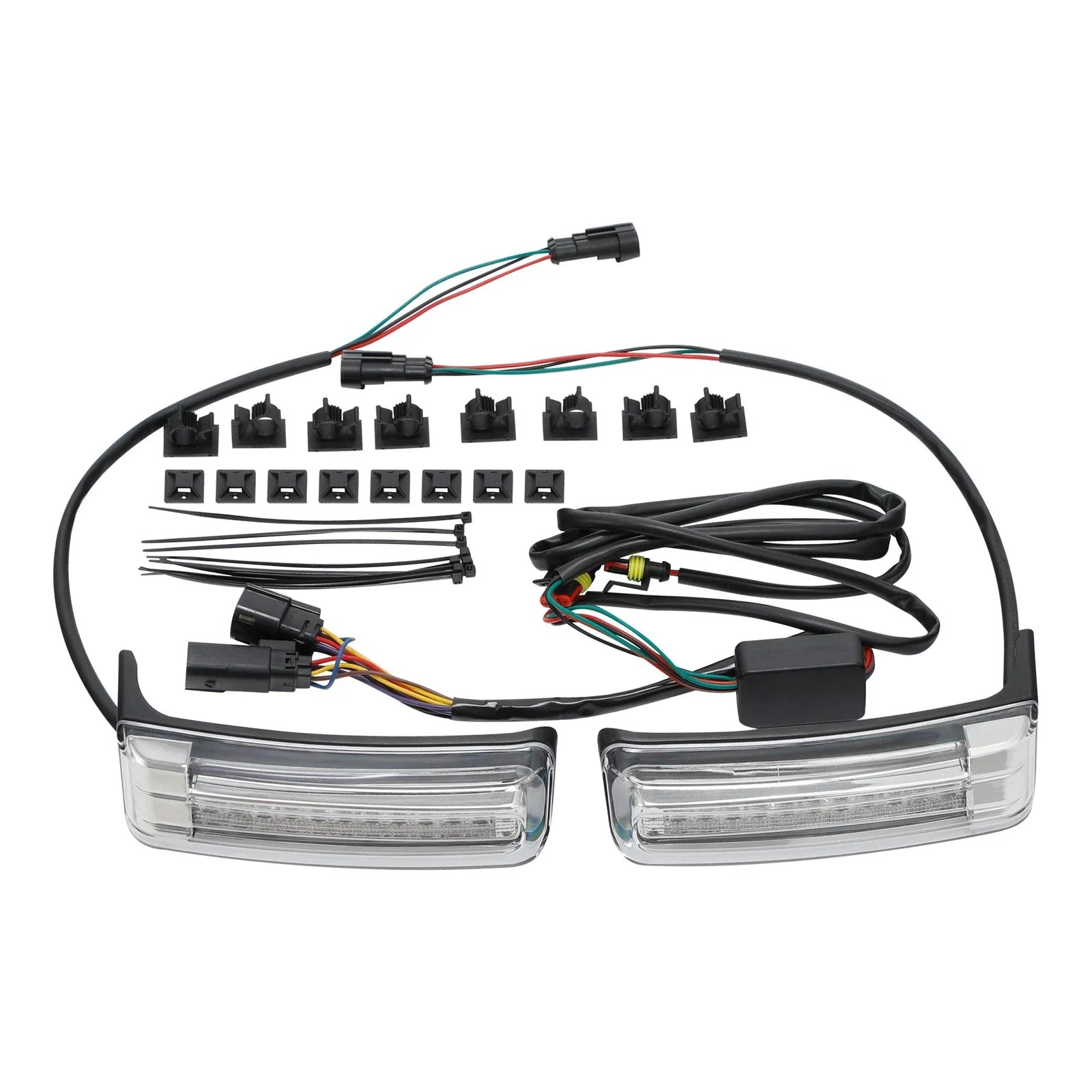 LED Insert Support Run Brake Turn Lights for Harley Touring (2014-2024)