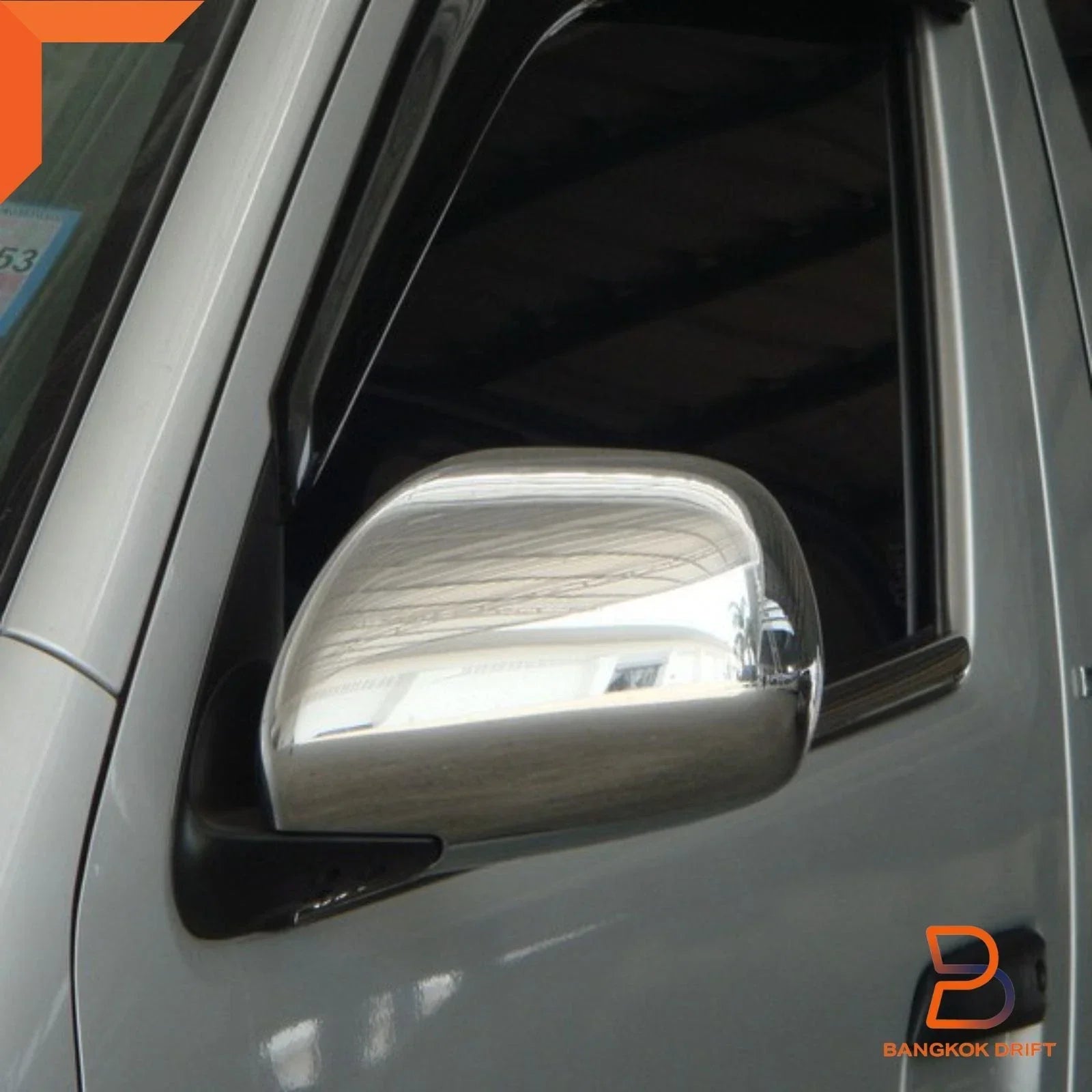Electric Adjust Chrome Mirror Cover Trim for Toyota Hiace Commuter (2005-2019)