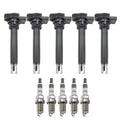 Set of 5 Ignition Coils & NGK Iridium IX Spark Plugs for VW Beetle Golf Jetta (L5)